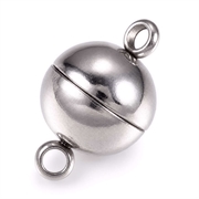 Magnetlås, kuglelås i rustfri stål. 8 mm